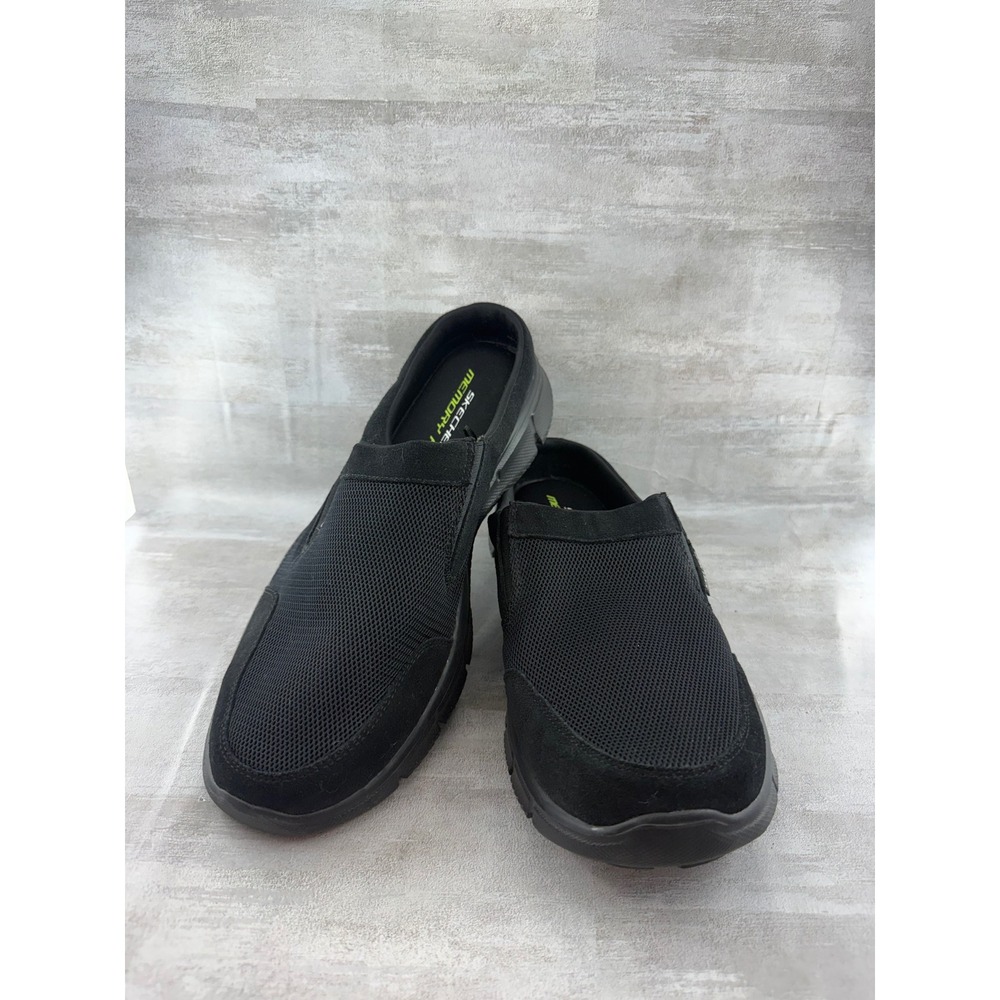 Skechers Men Equalizer Coast To Coast Black Slip On Mules 51519 Size 12
